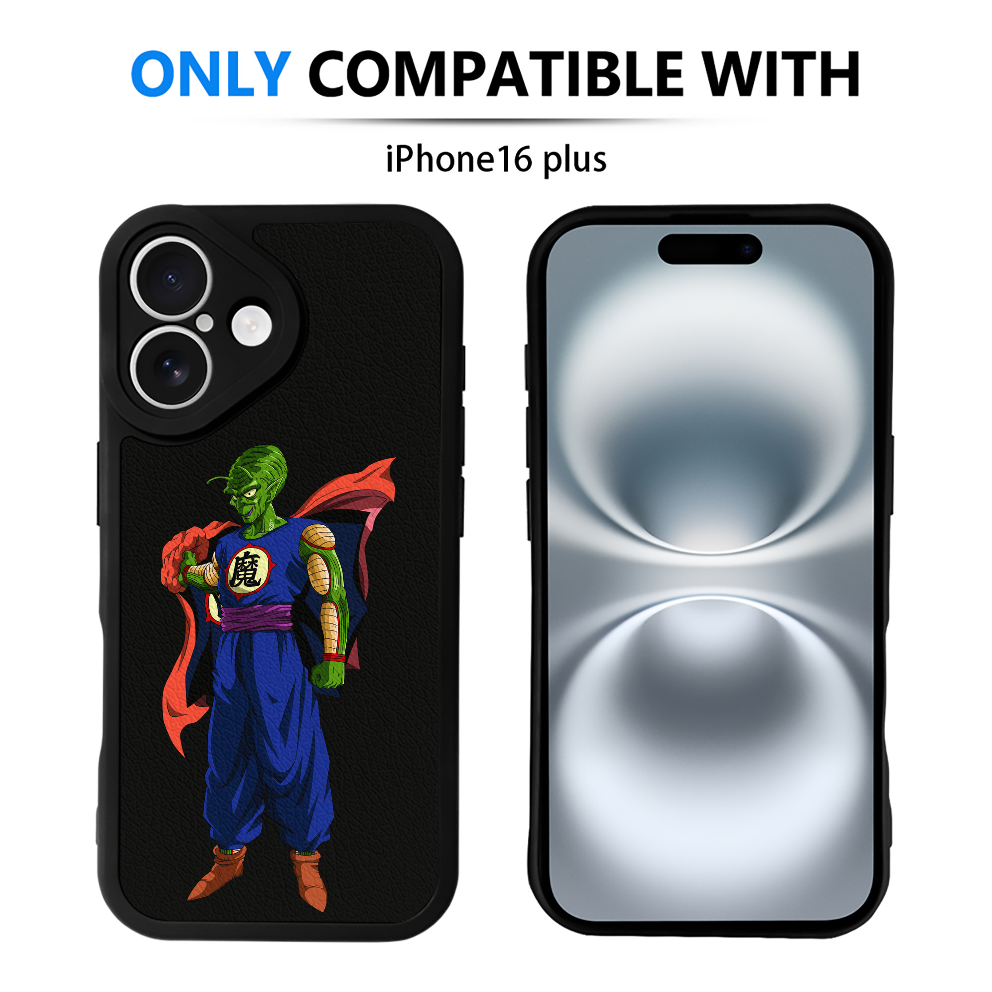 （画像用） ドラゴンボール DRAGON BALL 【iPhone 16シリーズ対応】シリコンスマホケース（レザー調） 材質：シリコン